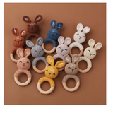 Baby Wooden Teether Crochet